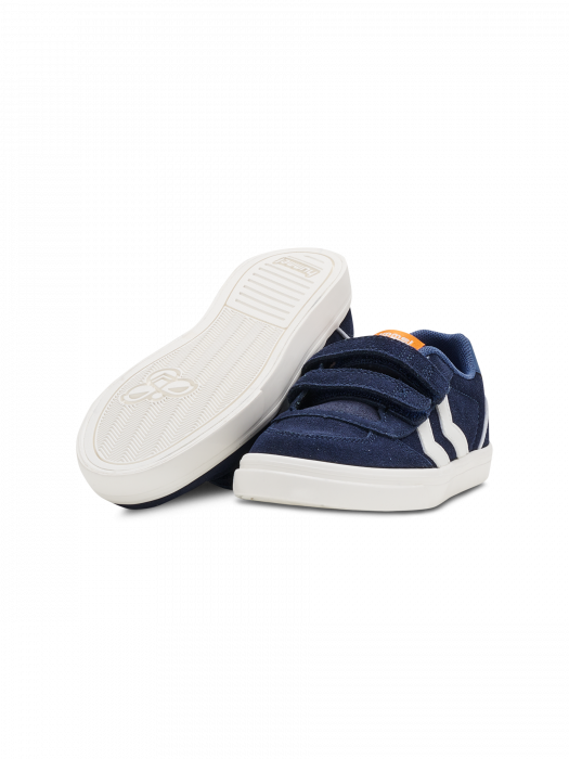 Adidasi piele pentru copii, Hummel, Stadil 3.0 JR Black Iris, inchidere velcro, [3]