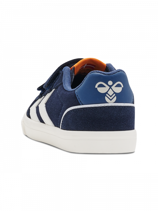Adidasi piele pentru copii, Hummel, Stadil 3.0 JR Black Iris, inchidere velcro, [5]