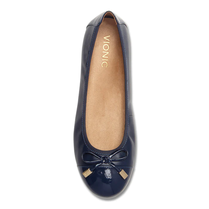 Balerini dama din piele naturala  Spark Minna Navy [4]