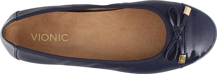 Balerini dama din piele naturala  Spark Minna Navy [11]