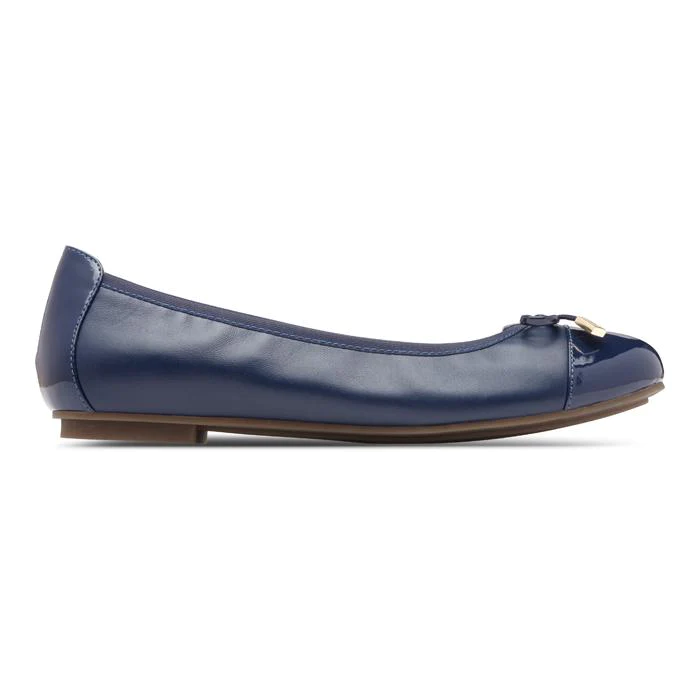 Balerini dama din piele naturala  Spark Minna Navy [8]
