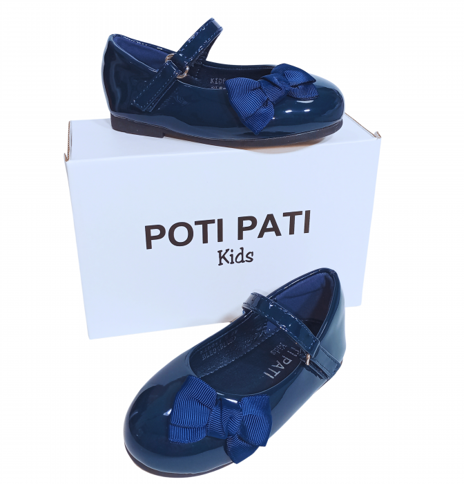 Balerini fete, Poti Pati, Blue Ribbon barret, piele ecologica, [15]