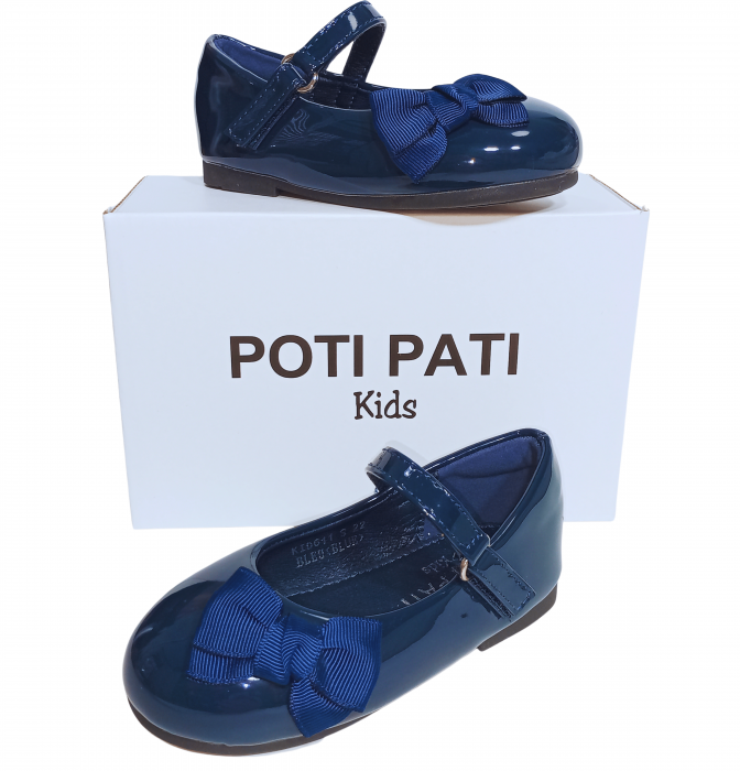 Balerini fete, Poti Pati, Blue Ribbon barret, piele ecologica, [16]