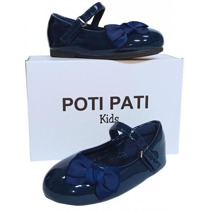 Balerini fete, Poti Pati, Blue Ribbon barret, piele ecologica, [14]