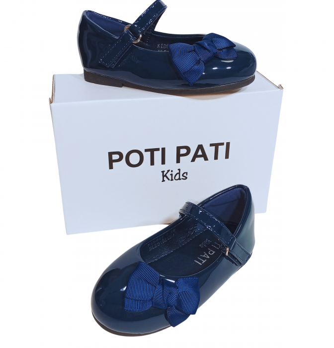Balerini fete, Poti Pati, Blue Ribbon barret, piele ecologica, [7]