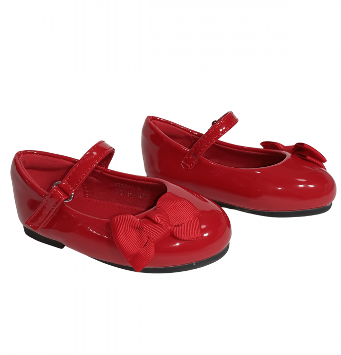Balerini fete, Poti Pati, Red Ribbon barret, piele ecologica, [13]