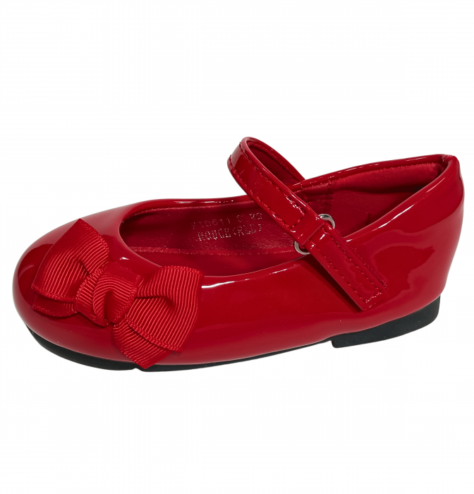 Balerini fete, Poti Pati, Red Ribbon barret, piele ecologica, [2]