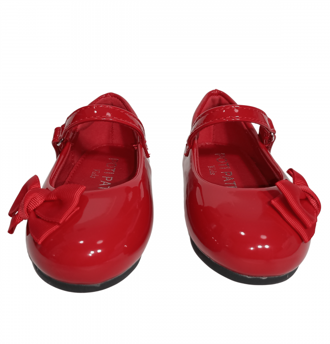 Balerini fete, Poti Pati, Red Ribbon barret, piele ecologica, [14]