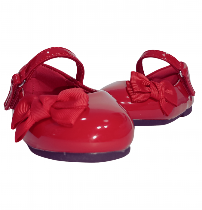 Balerini fete, Poti Pati, Red Ribbon barret, piele ecologica, [9]