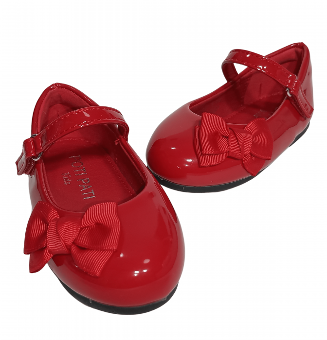 Balerini fete, Poti Pati, Red Ribbon barret, piele ecologica, [11]