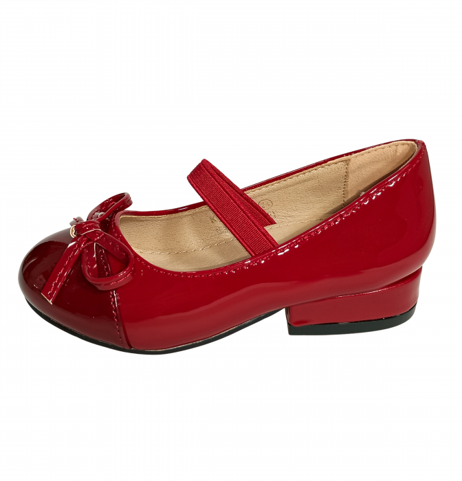 Balerini fete, Poti Pati, String Ribbon bordeaux, piele ecologica, [17]