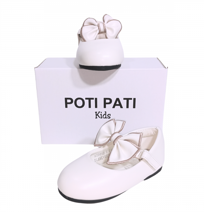 Balerini fete, Poti Pati, White Ribbon, piele ecologica, [15]