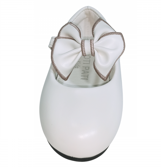 Balerini fete, Poti Pati, White Ribbon, piele ecologica, [5]