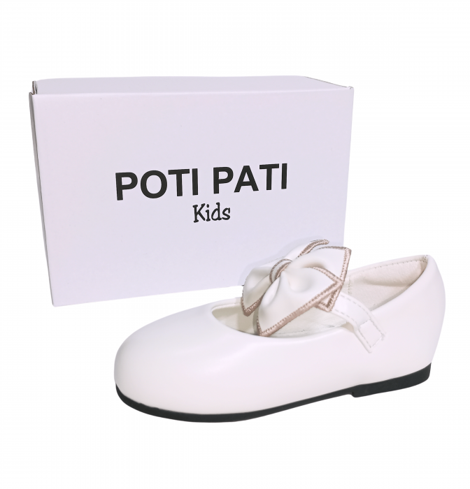 Balerini fete, Poti Pati, White Ribbon, piele ecologica, [7]
