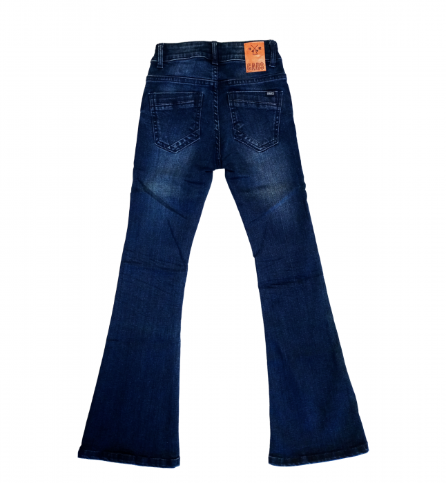 Blugi evazati fete, Cars Jeans, slim fit, Bumbac, albastru, 140 cm, 10 ani [2]