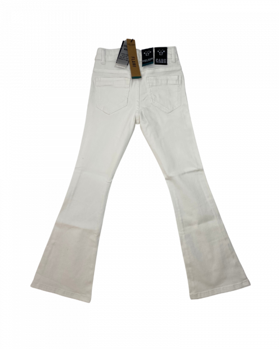 Blugi evazati fete, Cars Jeans, slim fit, Bumbac, Alb, 140 cm, 10 ani [1]