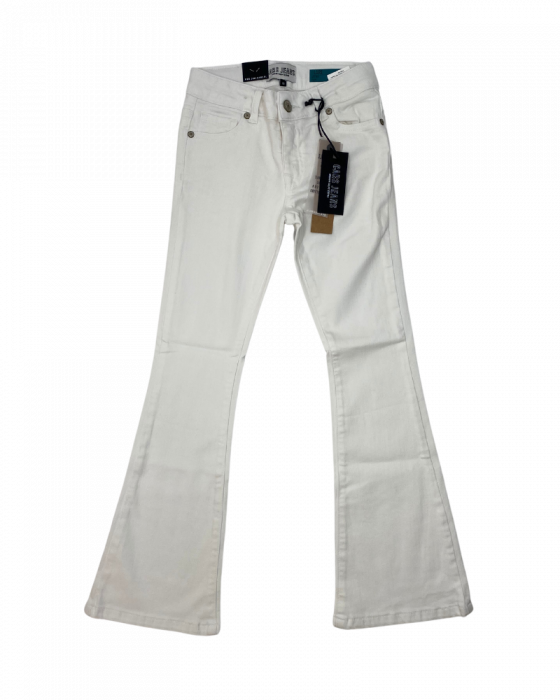 Blugi evazati fete, Cars Jeans, slim fit, Bumbac, Alb, 140 cm, 10 ani [2]
