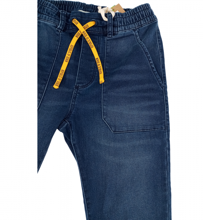 Blugi copii, OVS, Demin slim fit, Bumbac/Poliester/Elastan, Albastru, 152 CM, 11-12 ani [3]