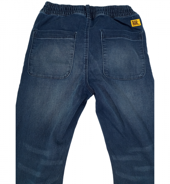 Blugi copii, OVS, Demin slim fit, Bumbac/Poliester/Elastan, Albastru, 152 CM, 11-12 ani [4]