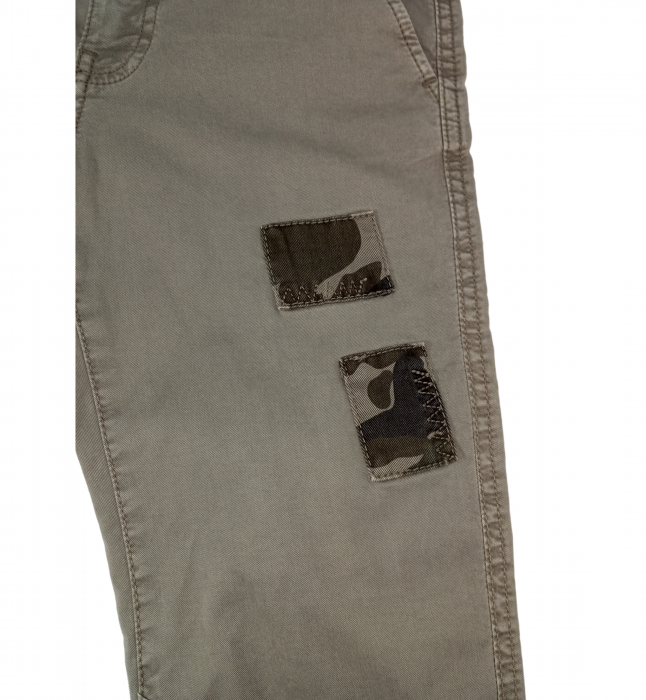 Pantaloni lungi, blugi copii, OVS, skinny, army patch, 8-9 ani [3]