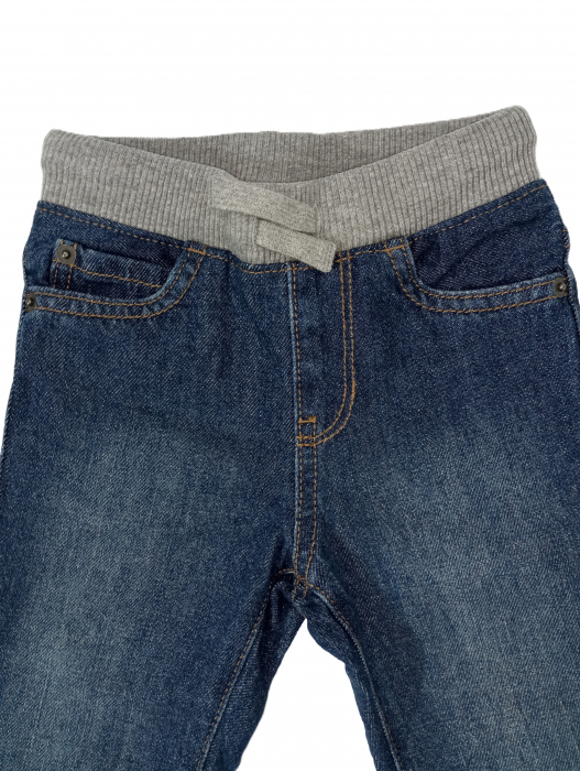 Blugi copii, The Children's PLACE, regular cu talie elastica, Bumbac, 12-18 luni [4]