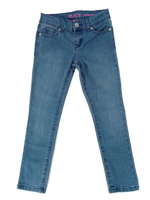Blugi fete skinny, The Children's PLACE, Bumbac, [5]