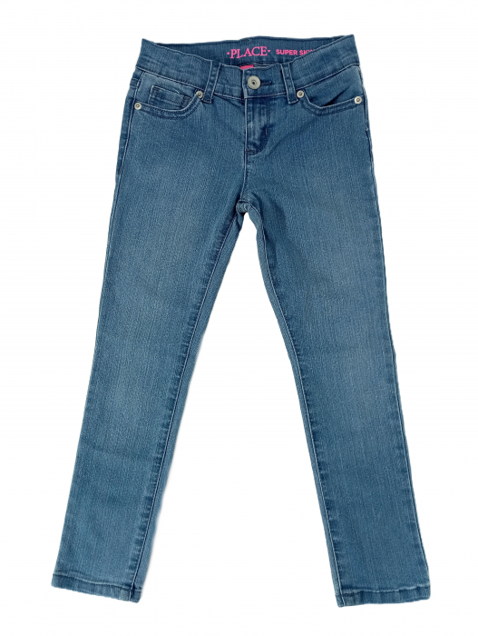 Blugi fete skinny, The Children's PLACE, Bumbac, [1]