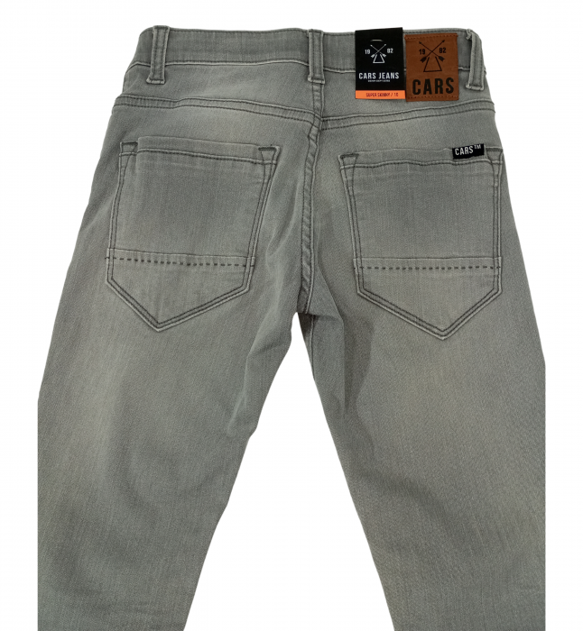 Blugi fete super skinny, Cars Jeans, Gri, 140 cm, 10 ani [5]