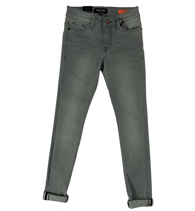 Blugi fete super skinny, Cars Jeans, Gri, 140 cm, 10 ani [6]