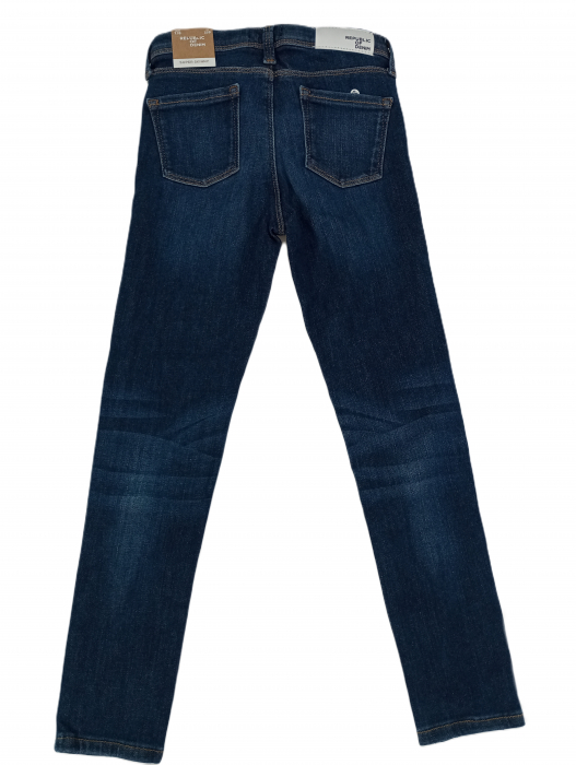 Blugi pentru fete super skinny, OVS, Denim, talie ajustabila, Albastru, 128 CM, 7-8 ani [2]