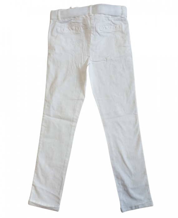 Blugi pentru fete, OVS, curea din tul, Bumbac/elastan, Alb, 128 CM, 7-8 ani [2]
