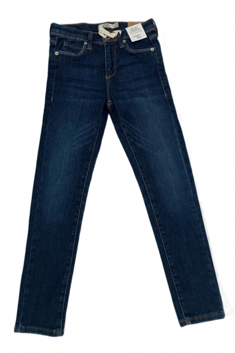 Blugi pentru fete super skinny, OVS, Denim, talie ajustabila, Albastru, 128 CM, 7-8 ani [5]