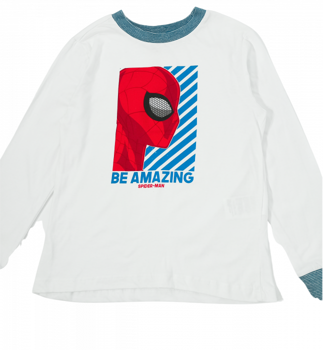 Bluza baieti, Marvel, Spider-Man, Bumbac organic, 3-4 ani [3]