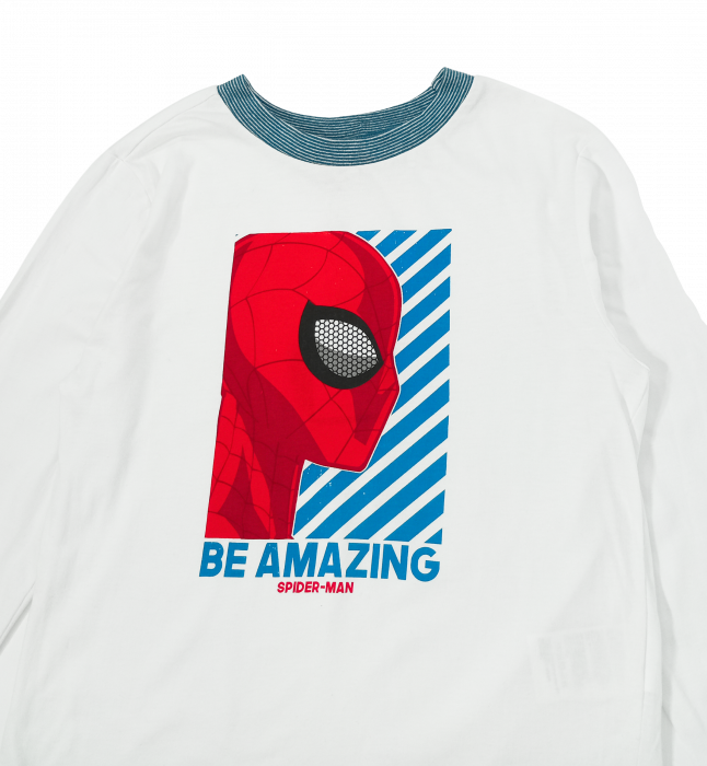 Bluza baieti, Marvel, Spider-Man, Bumbac organic, 3-4 ani [2]