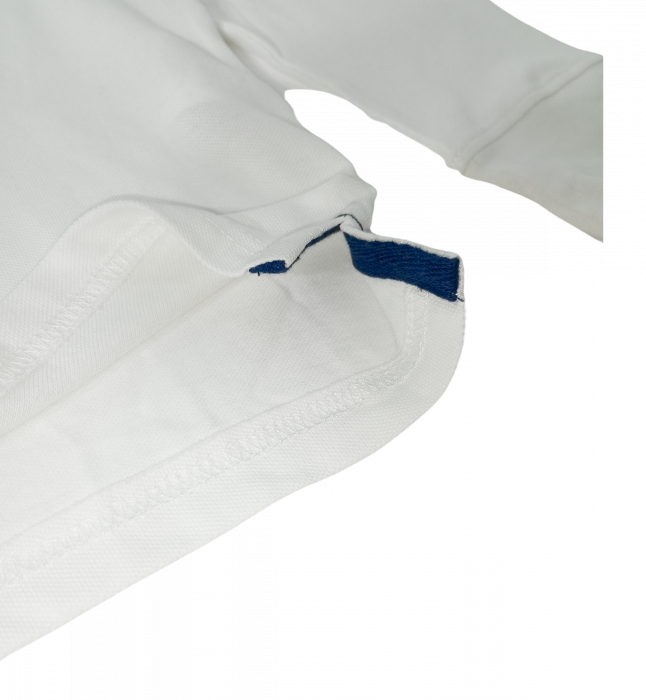 Bluza baieti, OVS, cu guler polo, imprimeu text, Bumbac, Alb, 158 CM, 12-13 ani [7]
