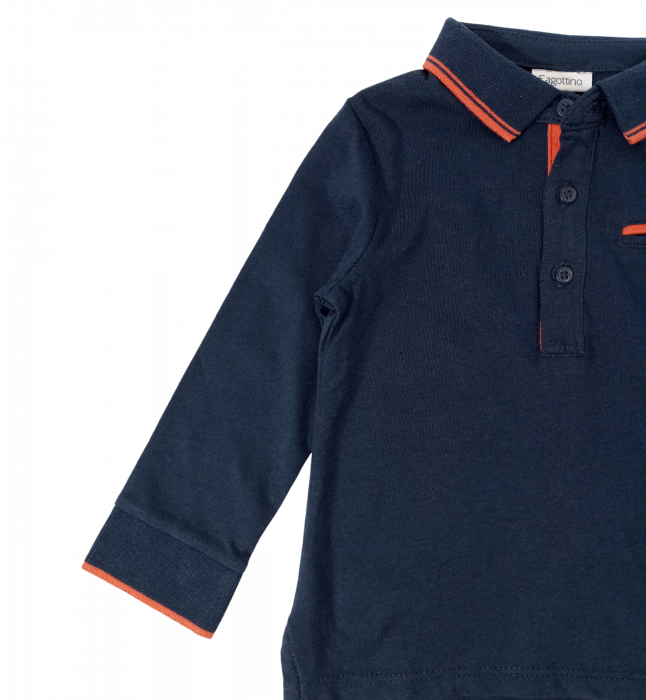 Bluza băieți OVS - guler Polo, Bumbac Organic 100%, [3]
