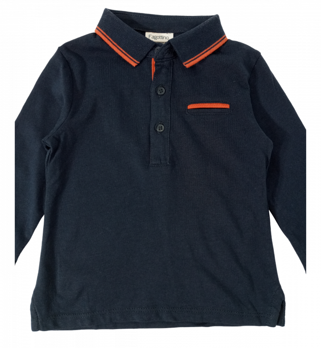 Bluza băieți OVS - guler Polo, Bumbac Organic 100%, [2]