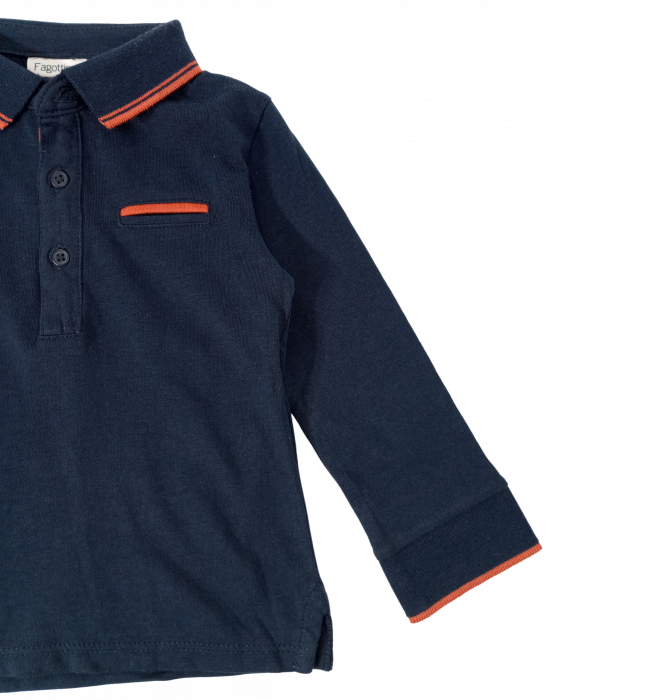 Bluza băieți OVS - guler Polo, Bumbac Organic 100%, [4]