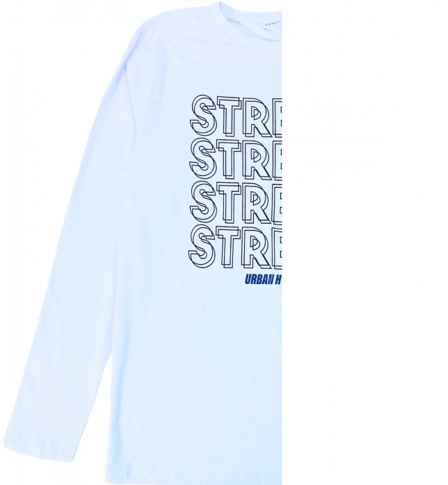 Bluza maneca lunga baieti, OVS, Urban Hype Street, Bumbac organic, Alb, 164 CM, 13-14 ani [2]