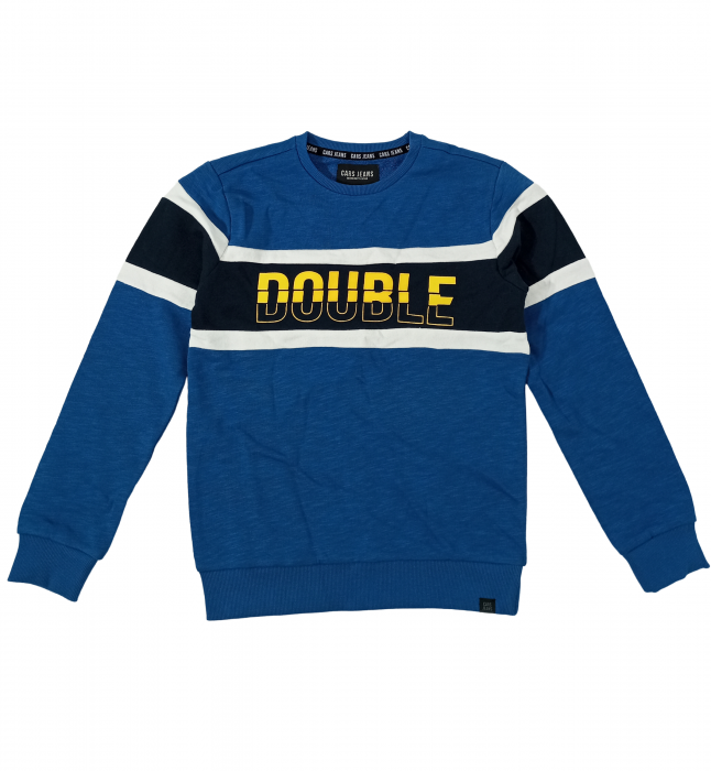 Bluza copii, Cars Jeans, Double, bumbac, Albastru, 140 CM, 10 ani [1]