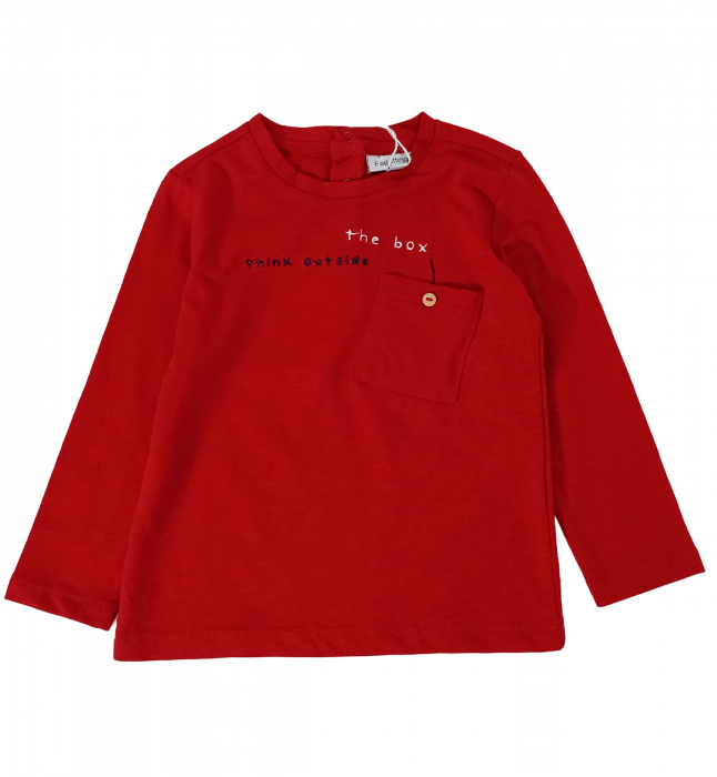 Bluza copii, OVS, broderie si inchidere pe capse, Bumbac organic, [2]
