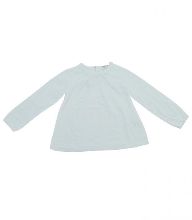 Bluza fete, OVS, bumbac fin, alb, 98 cm,2-3 ani [1]