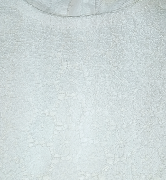 Bluza fete - Broderie cu dantelă, Bumbac Organic, Alb, 5-6 ani | Magazin Online Bucklars [4]