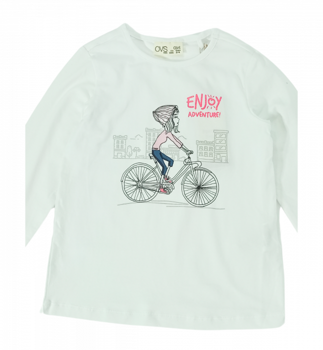 Bluza fete, OVS, Enjoy Adventure, Bumbac si elastan, [3]