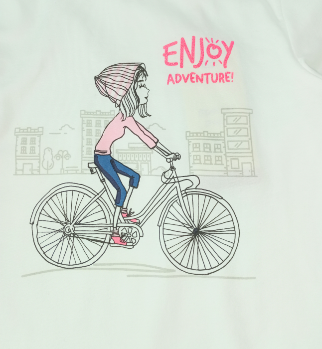 Bluza fete, OVS, Enjoy Adventure, Bumbac si elastan, [4]