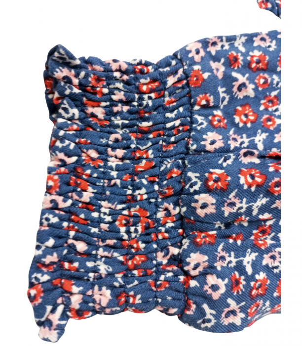 Bluza fete, OVS, floral, viscoza, albastru, 146 cm, 10-11 ani [4]