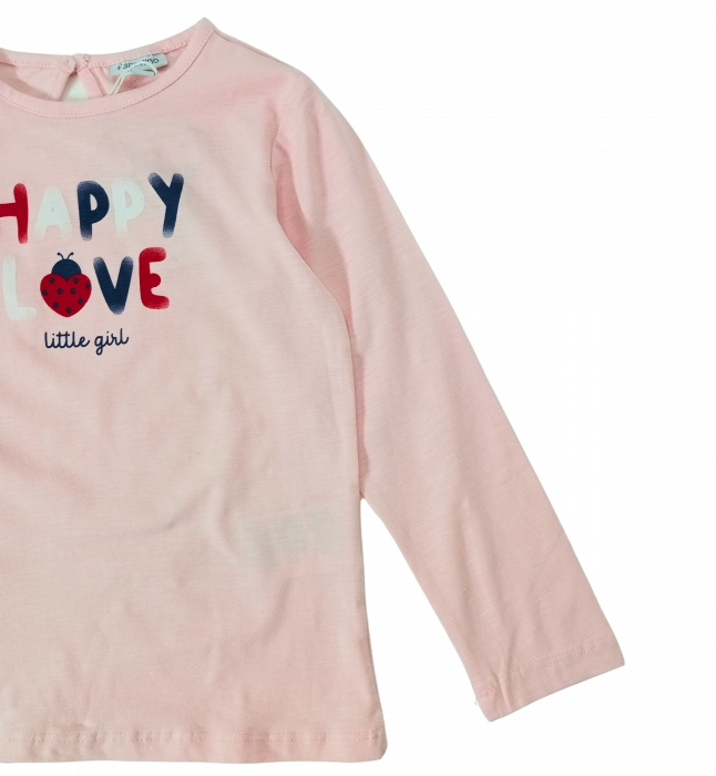 Bluza fete, OVS, Happy love, Bumbac organic si elastan, [3]