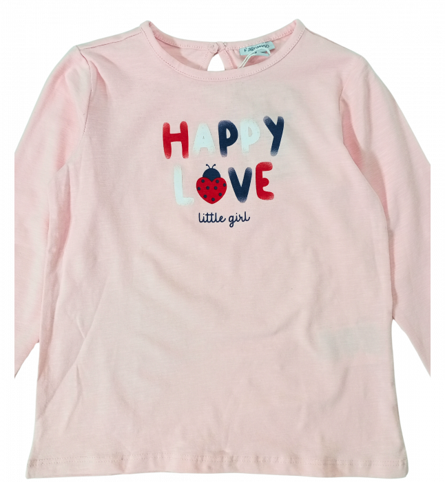 Bluza fete, OVS, Happy love, Bumbac organic si elastan, [2]