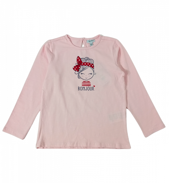 Bluza fete OVS, Bonjour, Bumbac Organic și Elastan, Decupaj Posterior cu Nasture, [1]