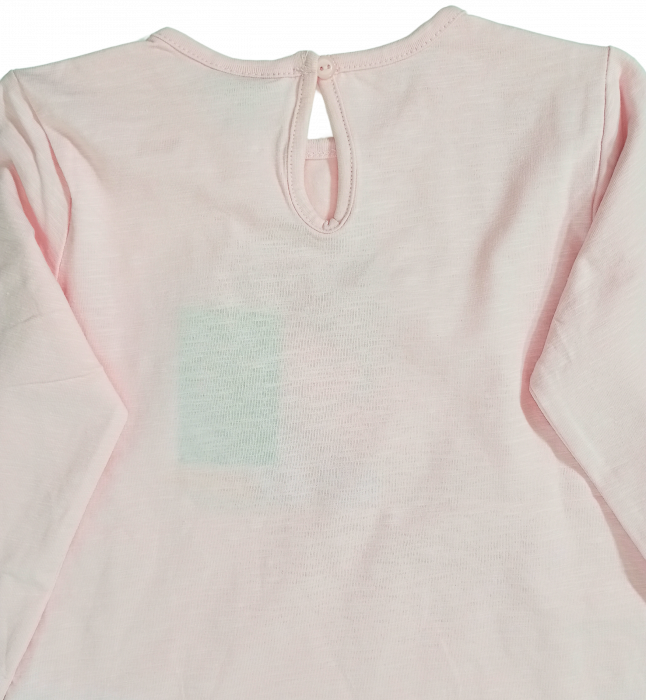 Bluza fete OVS, Bonjour, Bumbac Organic și Elastan, Decupaj Posterior cu Nasture, [5]